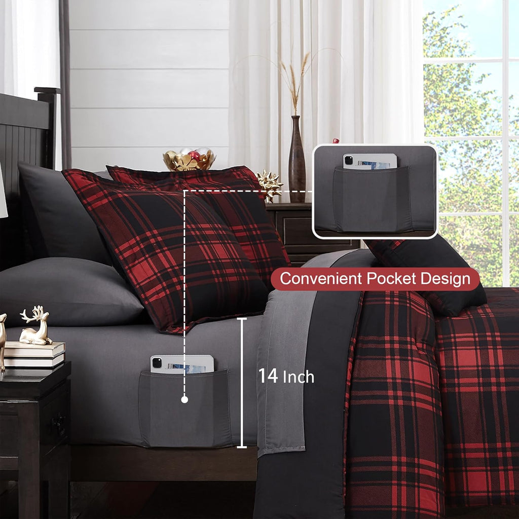 Melex Plaid Comforter Set