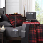 Melex Plaid Comforter Set