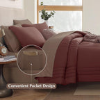 Melex 7-piece Bed in a Bag Comforter Set with Sheets