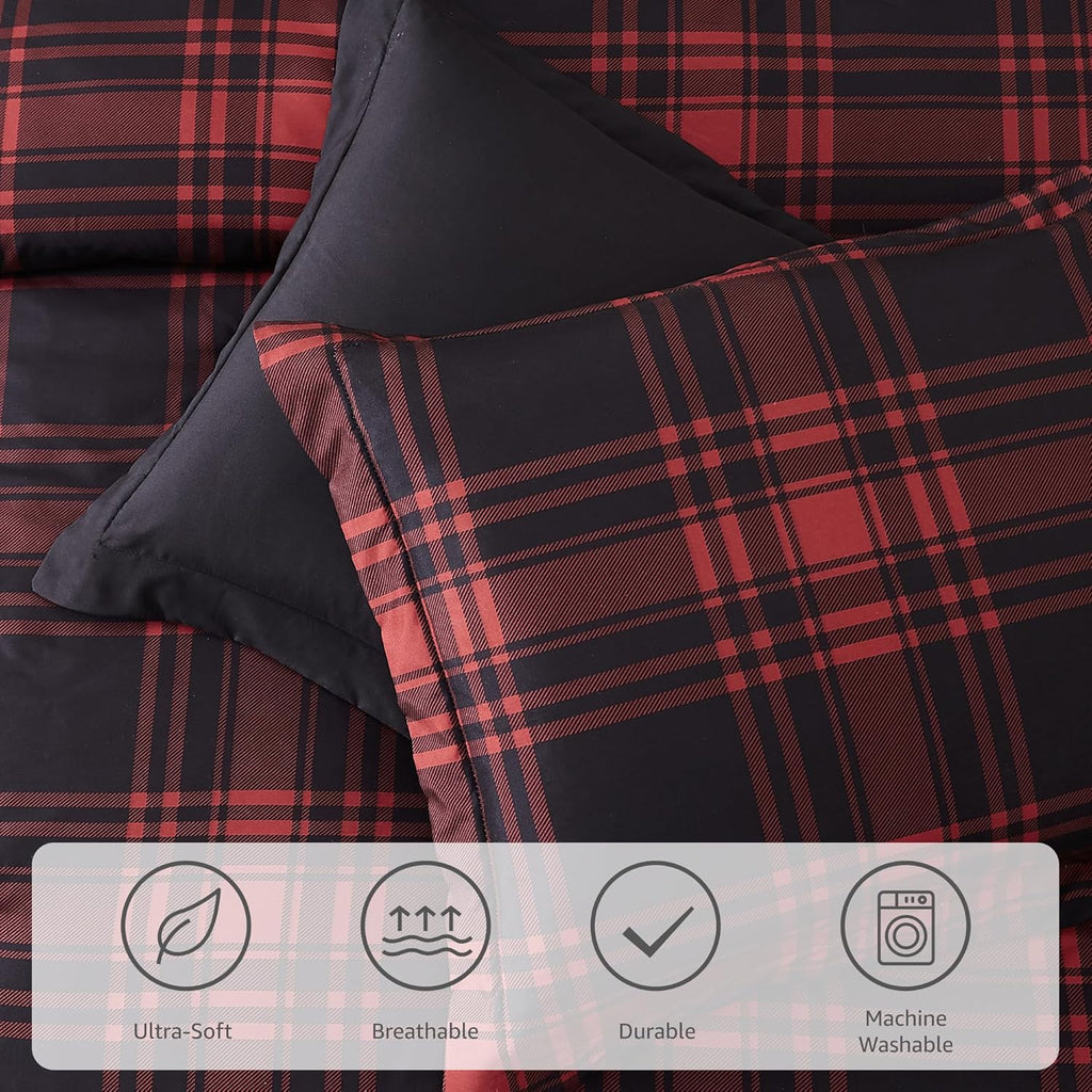 Melex Plaid Comforter Set