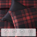 Melex Plaid Comforter Set