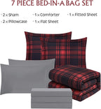 Melex Plaid Comforter Set