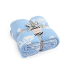 Catami Bow Throw Blanket-Reversible Home Decor Blankets for Couch Sofa Bed Camping 50"x60"