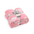 Catami Bow Throw Blanket-Reversible Home Decor Blankets for Couch Sofa Bed Camping 50"x60"