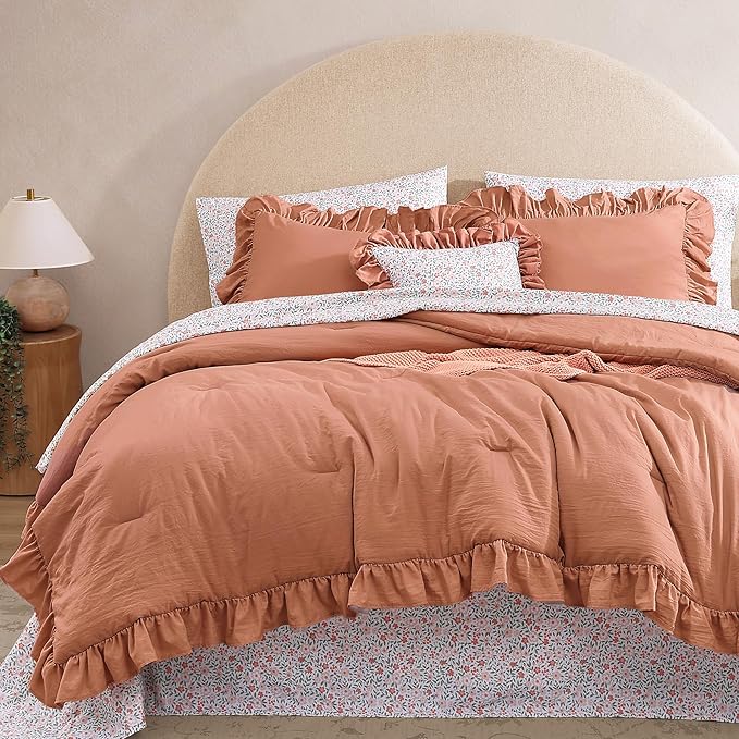 Melex Ruffle Comforter Set