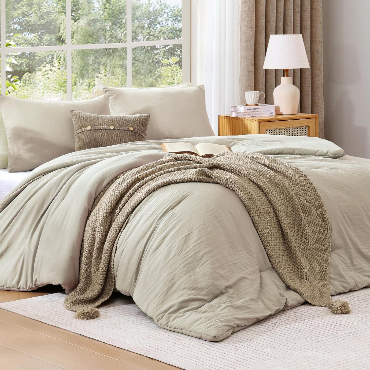 Prewashed 3 Pieces Comforter Set