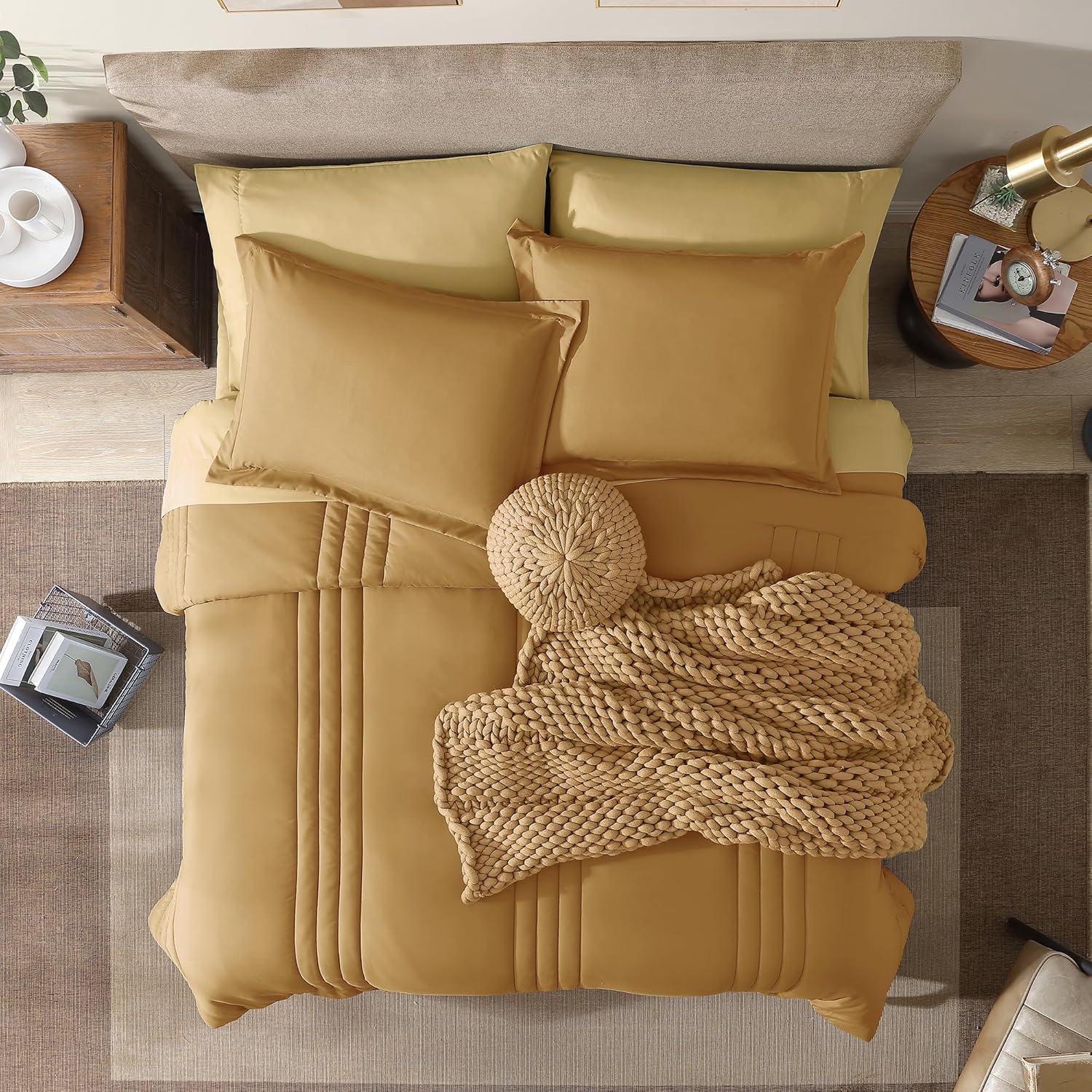 Melex 7-piece Bed in a Bag Comforter Set with Sheets