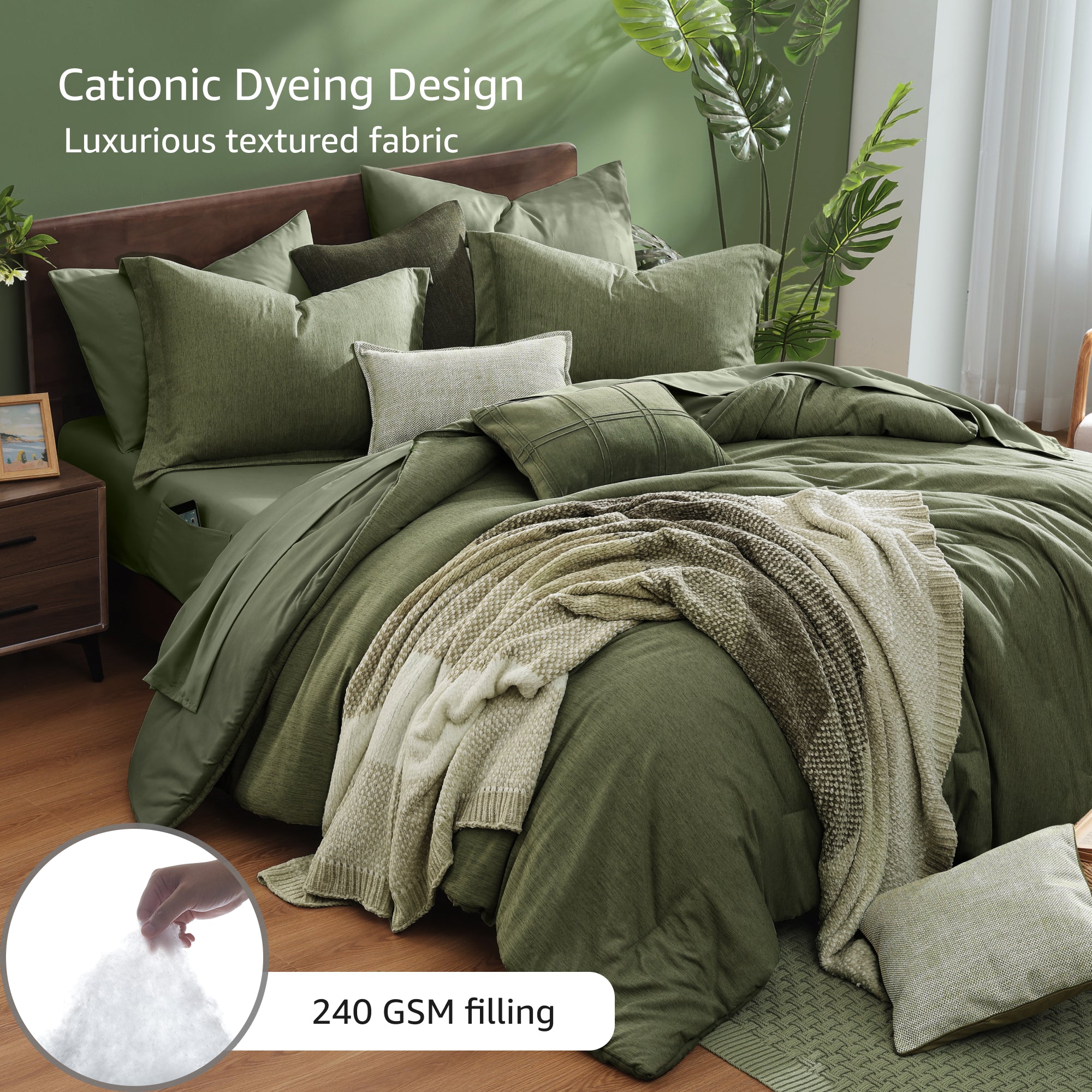 Cationic Dyeing Comforter Sets