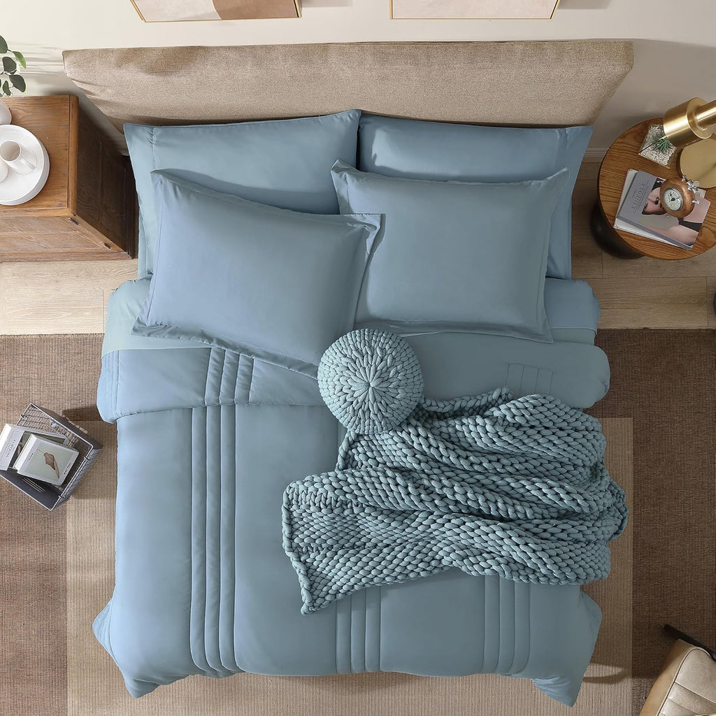 Melex 7-piece Bed in a Bag Comforter Set with Sheets