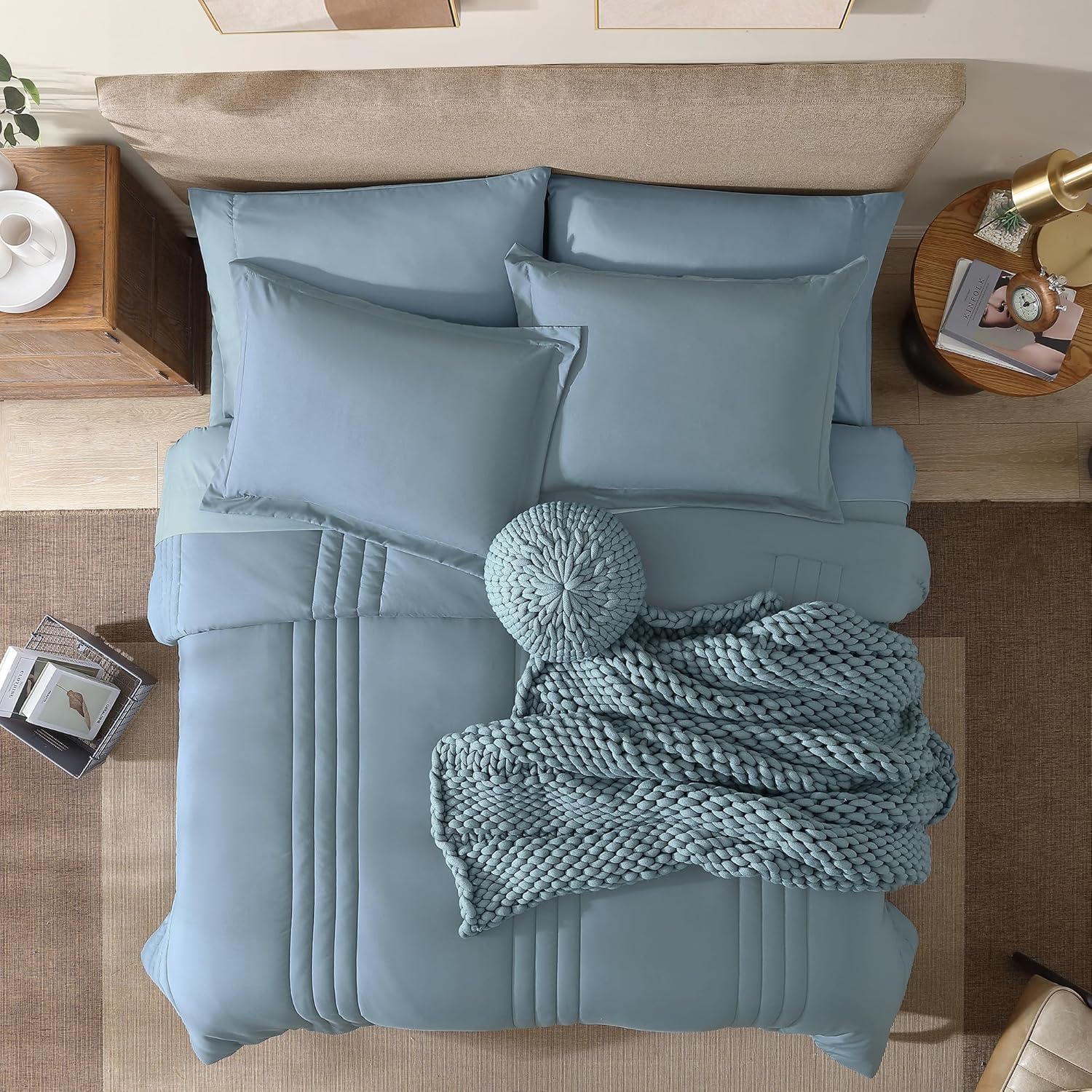 Melex 7-piece Bed in a Bag Comforter Set with Sheets