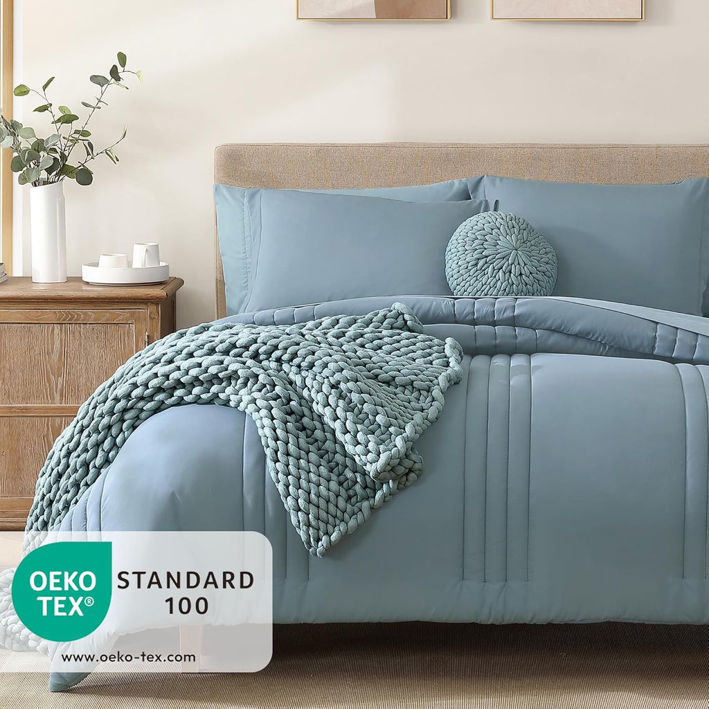 Melex 7-piece Bed in a Bag Comforter Set with Sheets