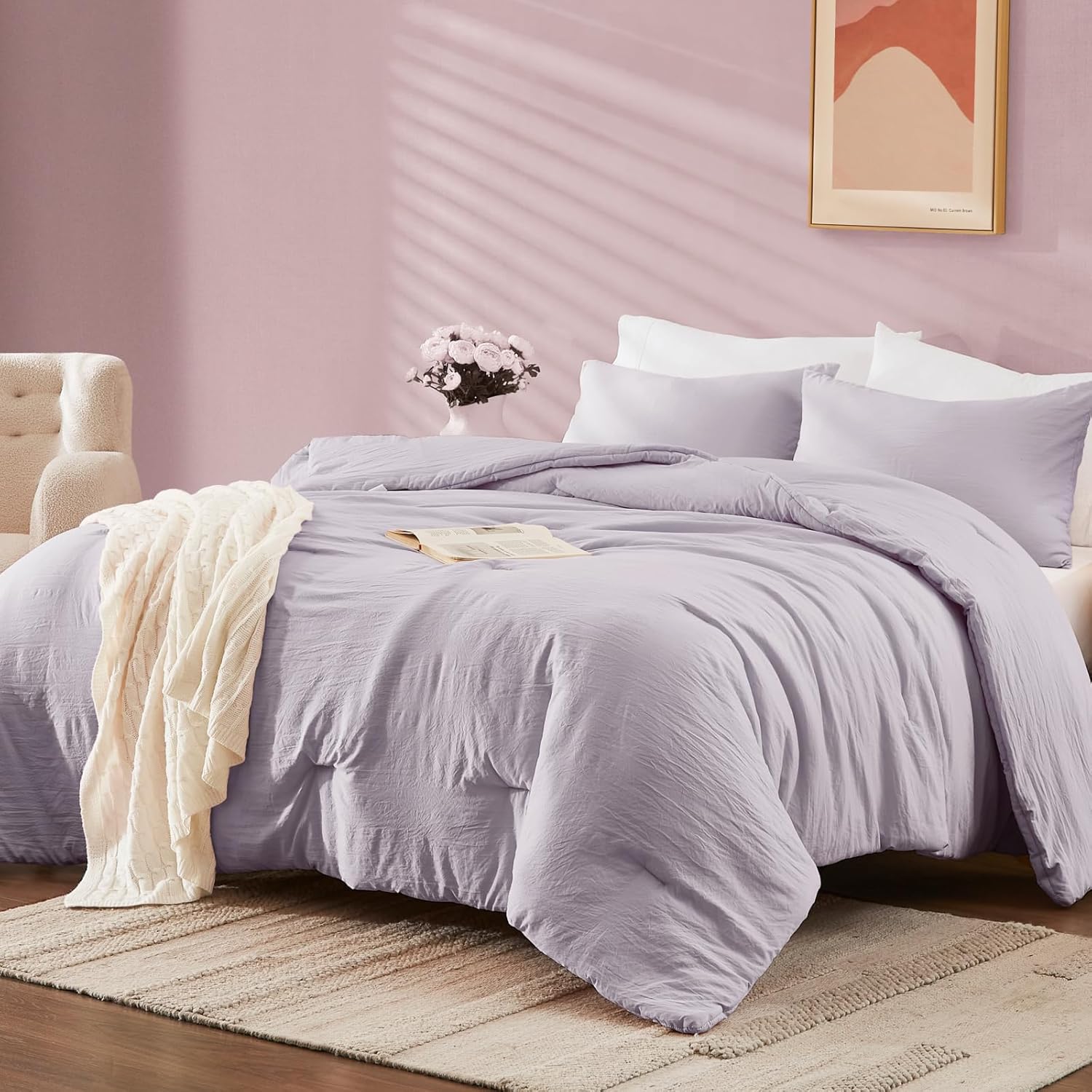 Prewashed 3 Pieces Comforter Set