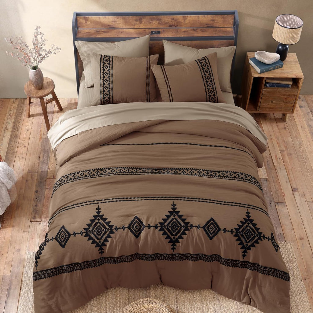Melex Embroidery Comforter Set