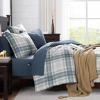 Melex Plaid Comforter Set