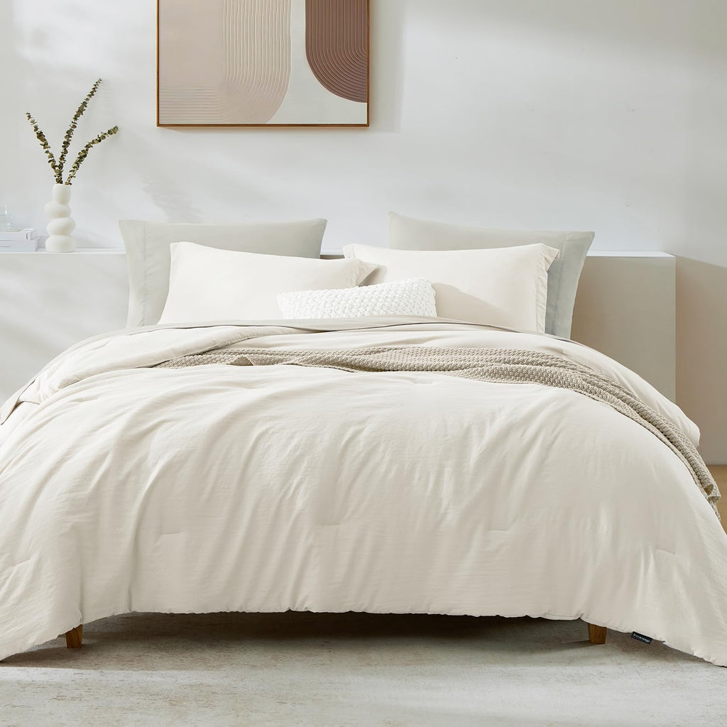 Prewashed fabric 7-piece Bed in a Bag Comforter Set