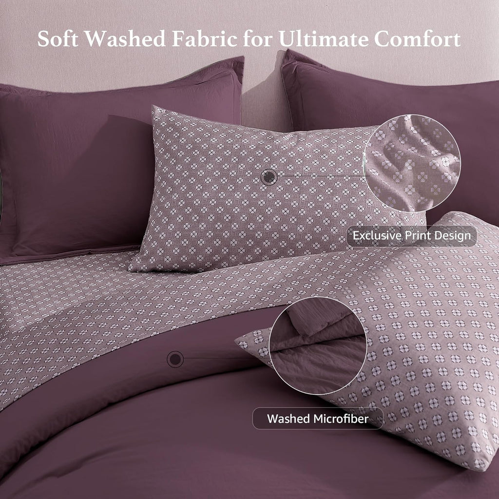 Catami Prewashed Bed in a Bag,Ultra Soft Comforter Bed Set with Sheets