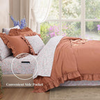 Melex Ruffle Comforter Set
