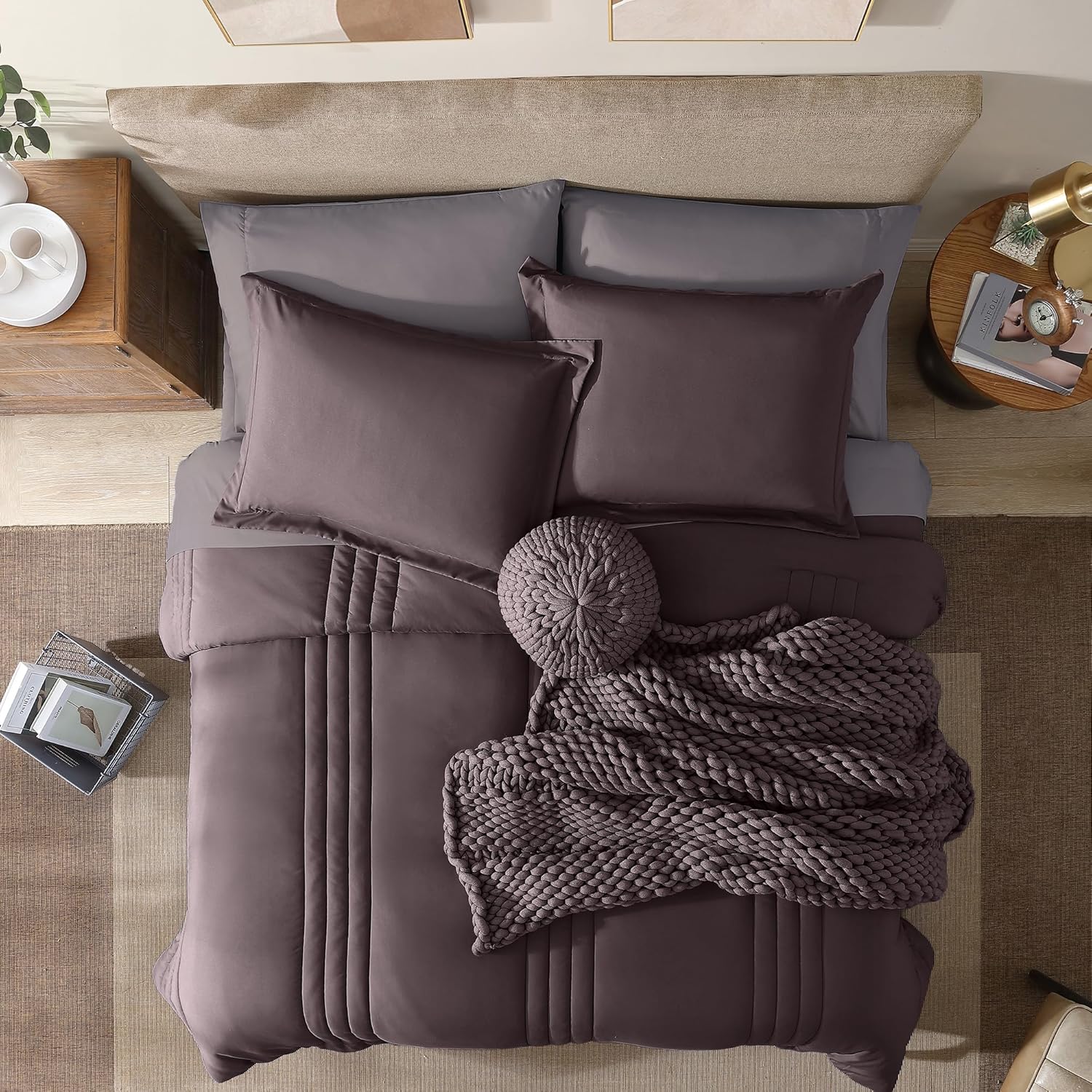 Melex 7-piece Bed in a Bag Comforter Set with Sheets