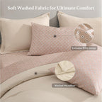 Melex Prewashed Bed in a Bag,Ultra Soft Comforter Bed Set with Sheets