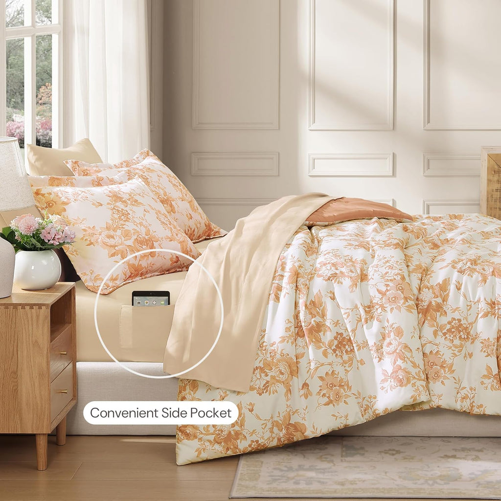 Botanical Flowers Comforter Set
