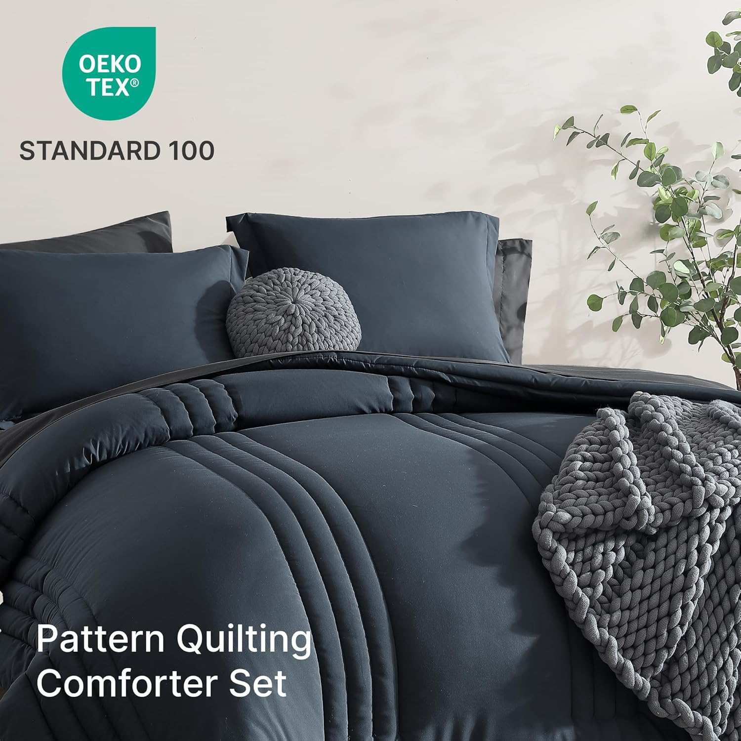 Melex 7-piece Bed in a Bag Comforter Set with Sheets