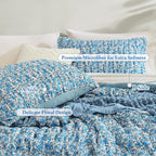 Melex Puff 7-piece Bed in a Bag Comforter Set with Sheets