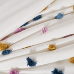 Melex Pom Tufted Comforter Set