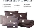 Melex 7-piece Bed in a Bag Comforter Set with Sheets