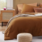 Prewashed fabric 7-piece Bed in a Bag Comforter Set