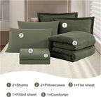 Melex Textured Comforter Set