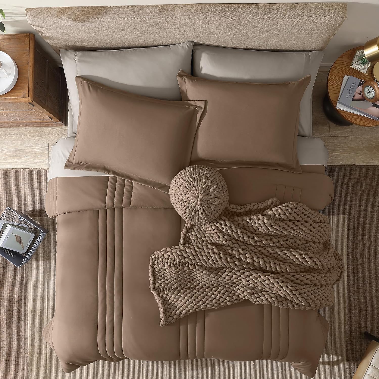 Melex 7-piece Bed in a Bag Comforter Set with Sheets