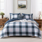 Melex Plaid Comforter Set