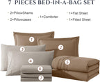 Melex 7-piece Bed in a Bag Comforter Set with Sheets