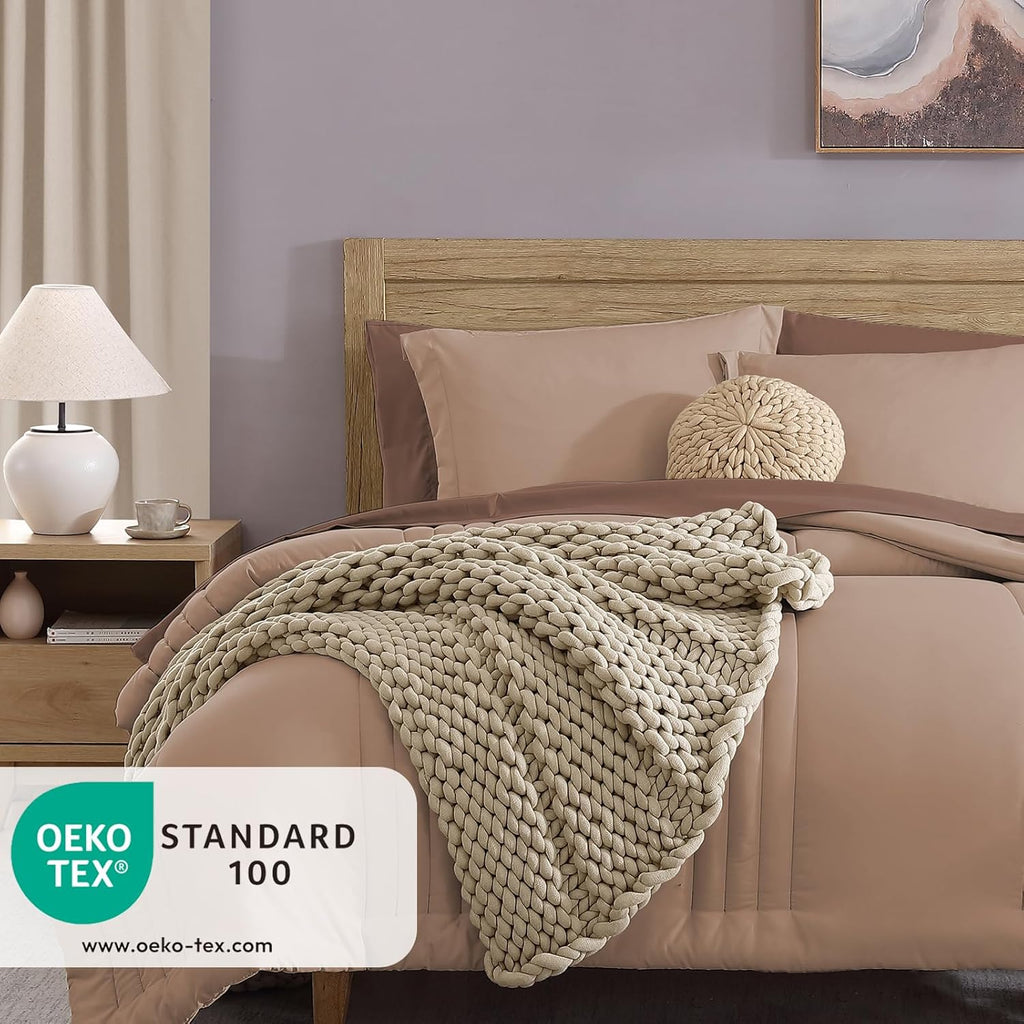 Melex 7-piece Bed in a Bag Comforter Set with Sheets