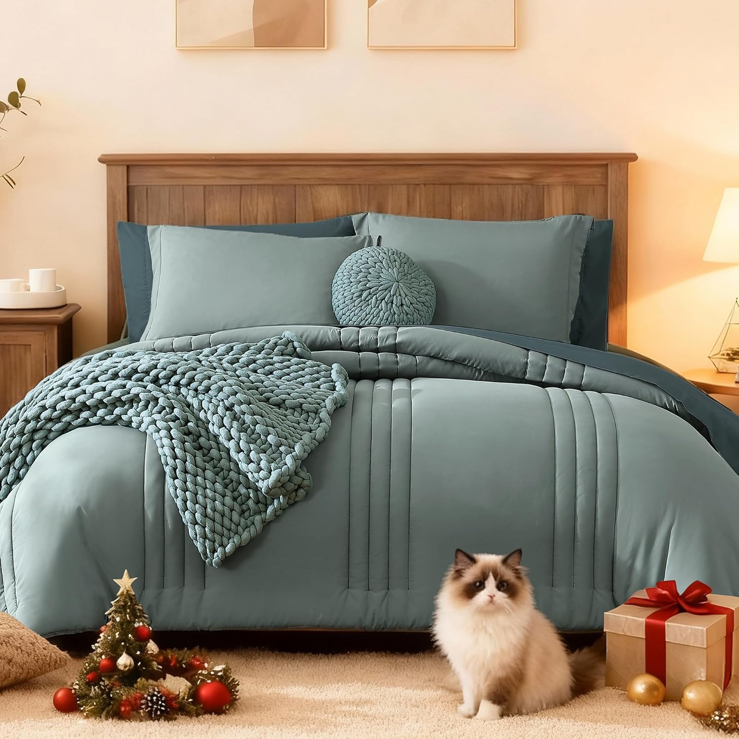 Melex 7-piece Bed in a Bag Comforter Set with Sheets