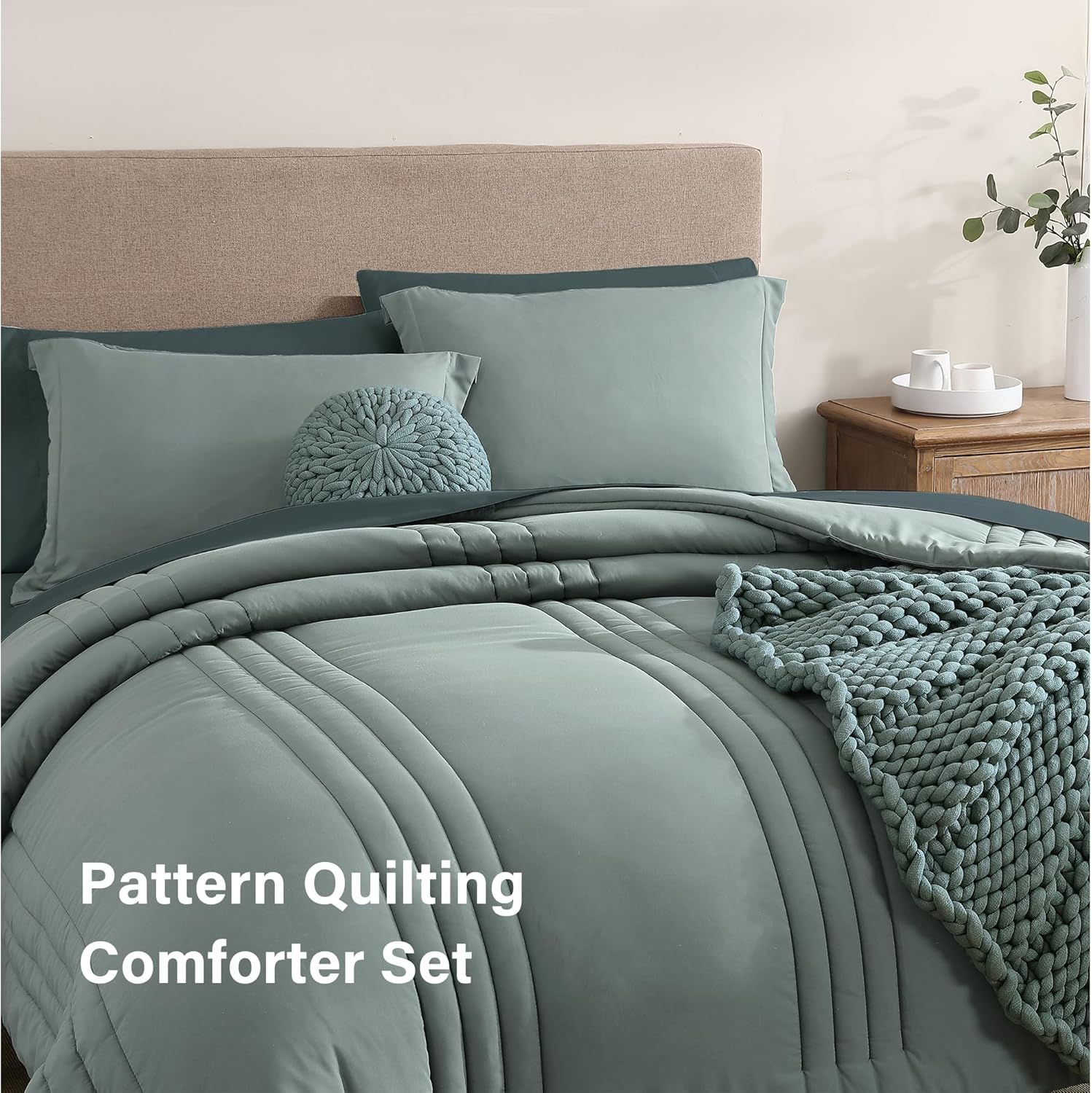 Melex 7-piece Bed in a Bag Comforter Set with Sheets