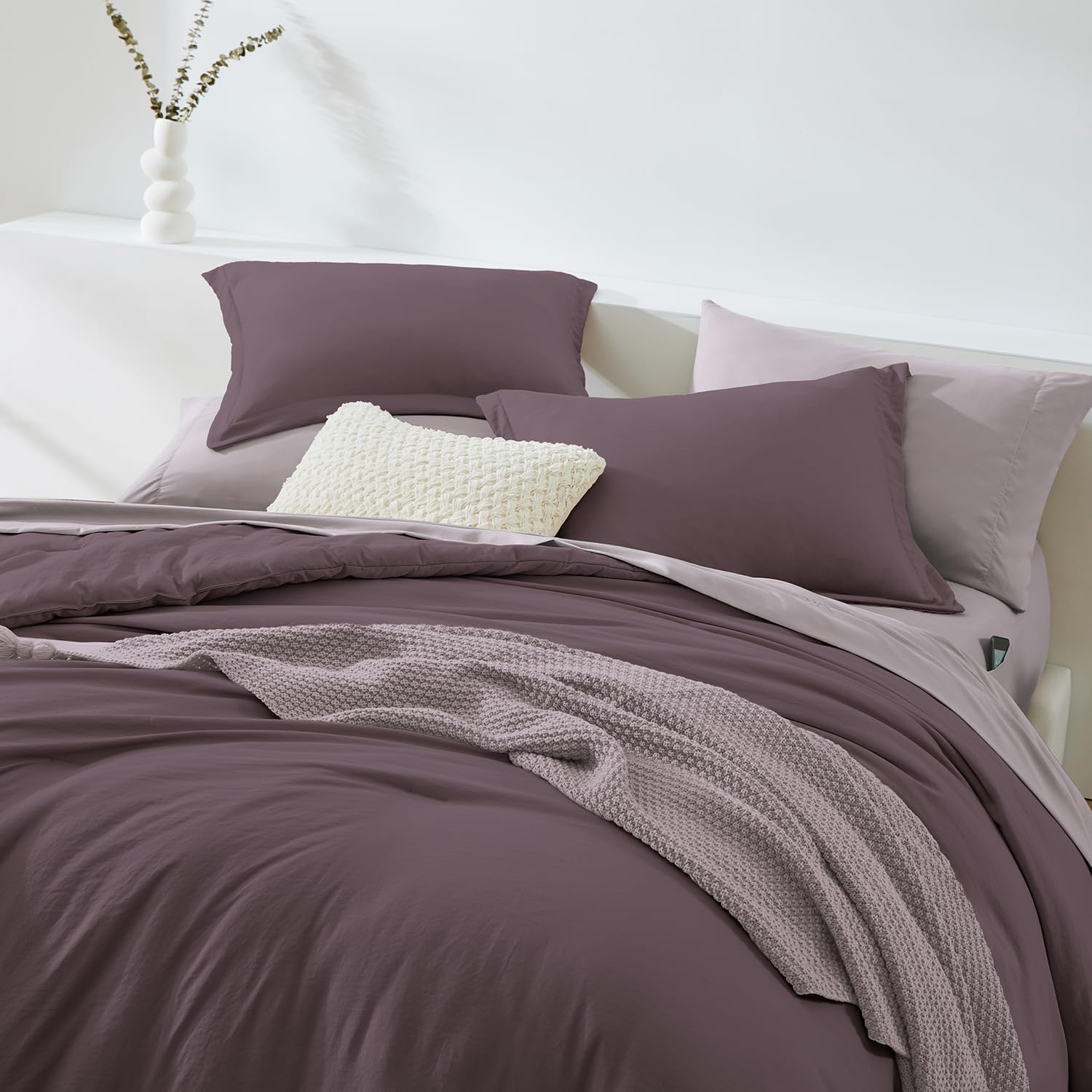 Prewashed fabric 7-piece Bed in a Bag Comforter Set