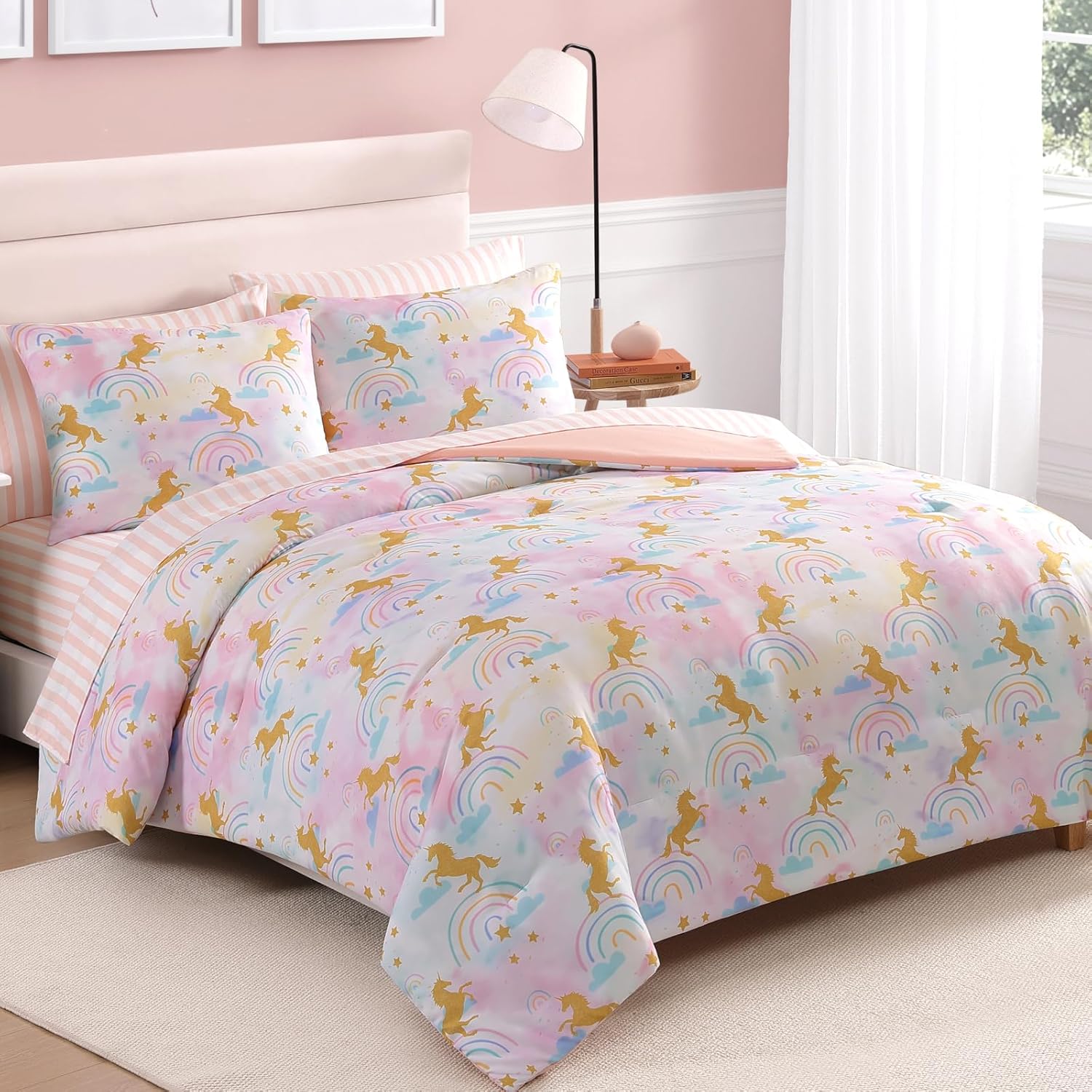 Melex gold foil Design Comforter Set