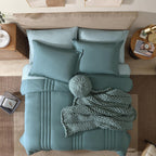 Melex 7-piece Bed in a Bag Comforter Set with Sheets