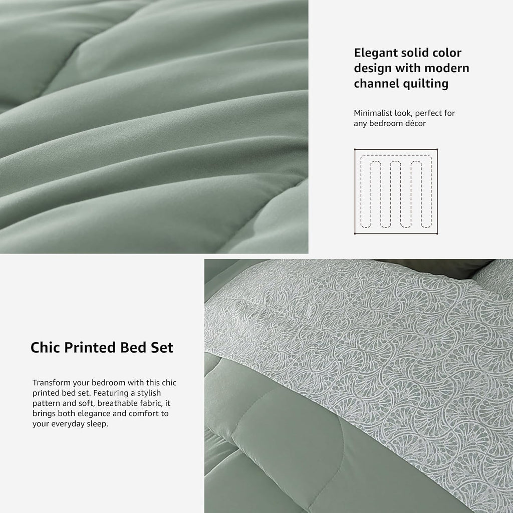 Melex 7-piece Bed in a Bag Comforter Set with Sheets