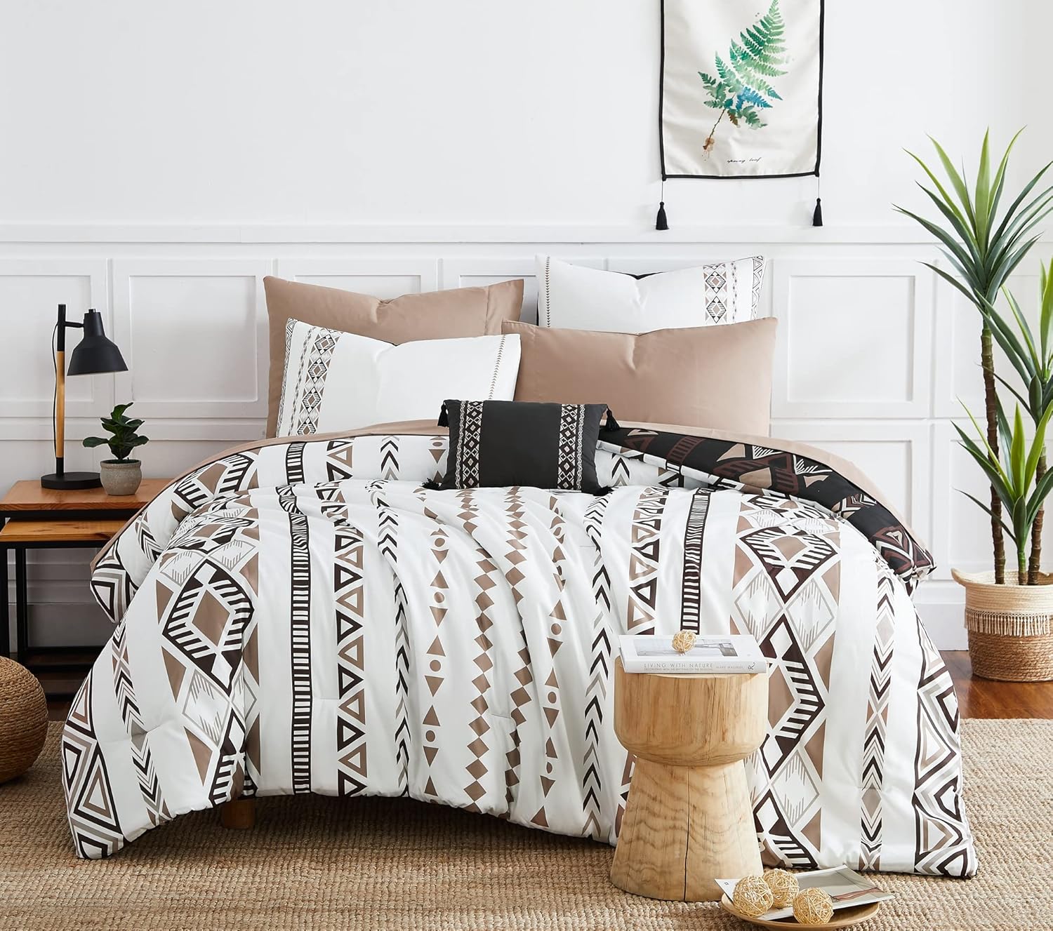 Melex Boho 7-Piece Bed in a Bag Comforter Set with Sheets