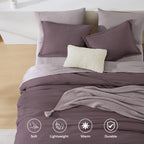 Prewashed fabric 7-piece Bed in a Bag Comforter Set