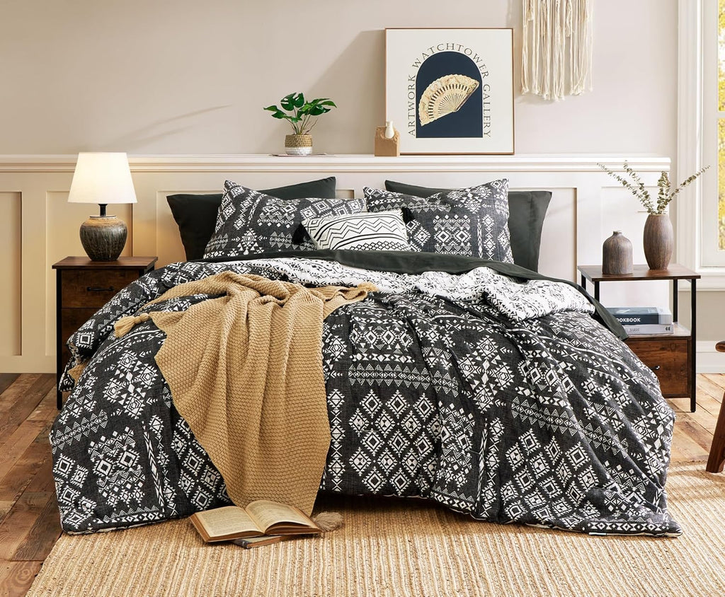 Melex Boho 7-Piece Bed in a Bag Comforter Set with Sheets