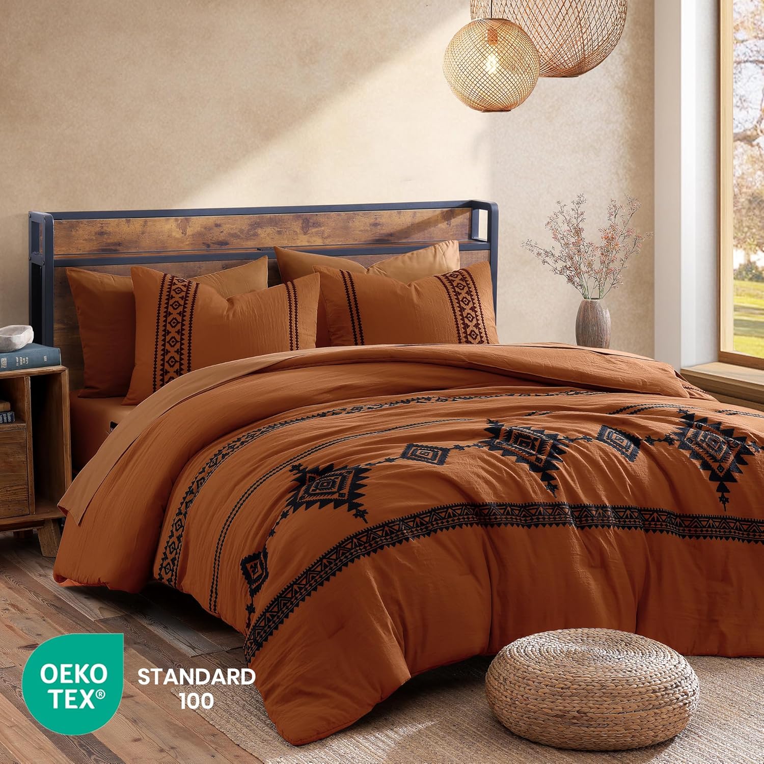 Melex Embroidery Comforter Set