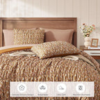 Melex Puff 7-piece Bed in a Bag Comforter Set with Sheets