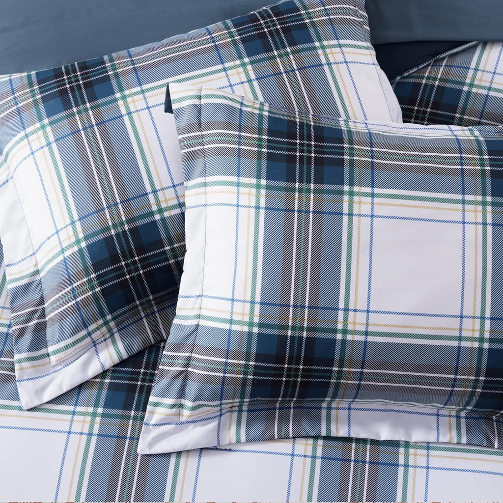 Melex Plaid Comforter Set