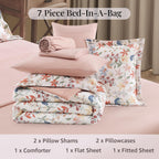 Melex Floral 7-piece Comforter Set