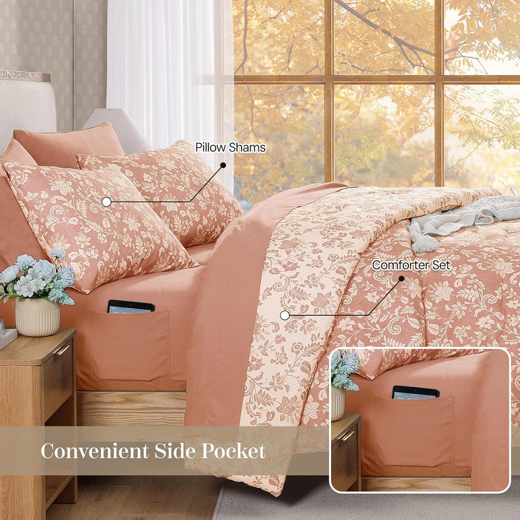 Botanical Flowers Comforter Set