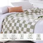Melex Checkered Throw Blanket