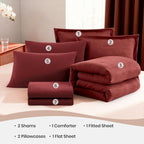 Melex Textured Comforter Set